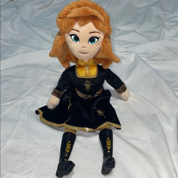 Ty Accessories - TY Disney Sparkle ANNA 16" Plush Toy Figure Stuffed Doll Frozen Princess